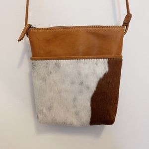 Overland Genuine Leather/Calf Hair Purse (Adjustable)